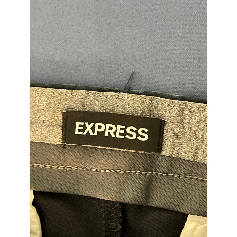 Express Men's Slim Fit Pants Color Black Size 29x30 Pre-owned - Picture 4 of 13
